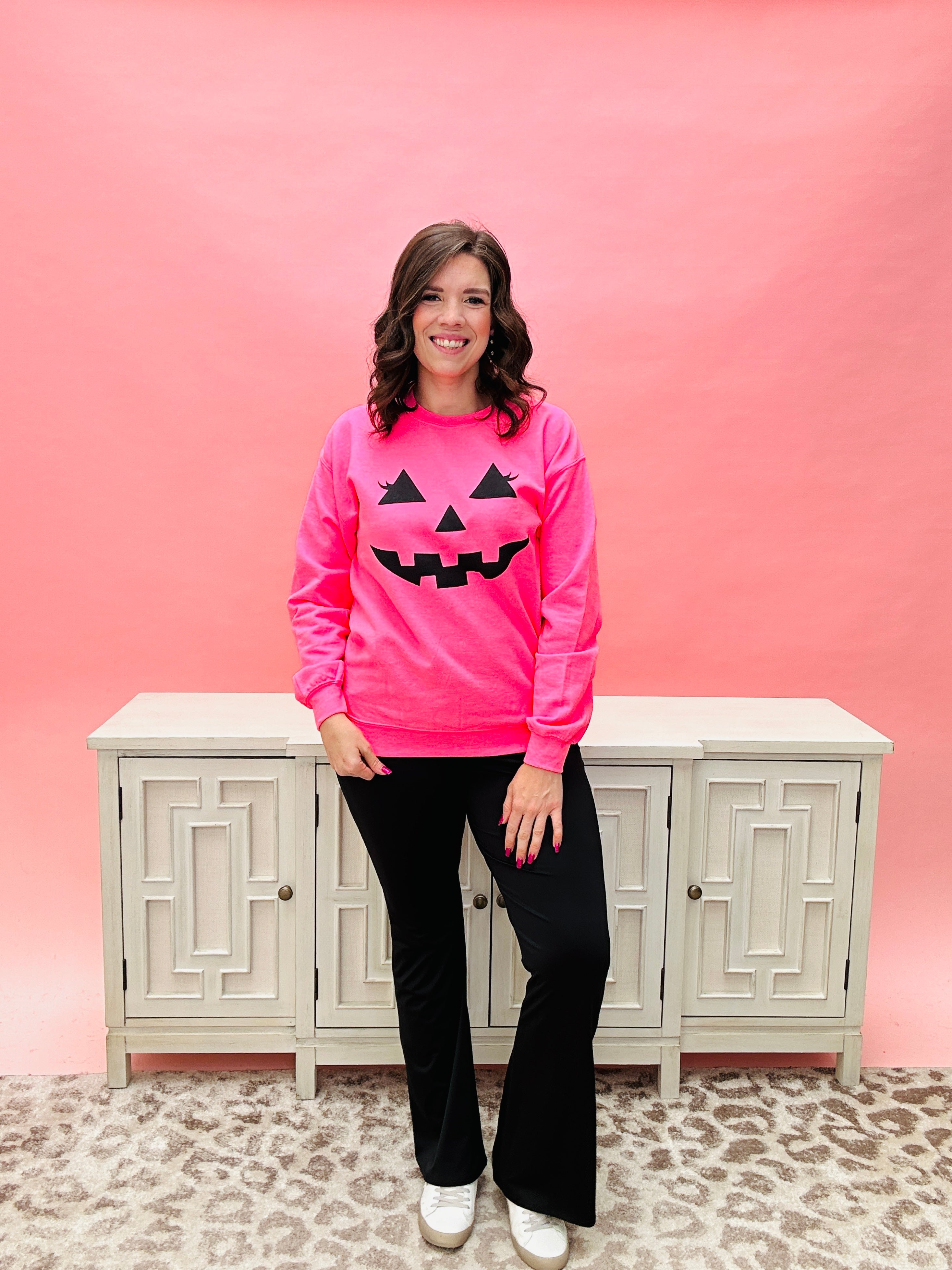 Pink Jack Of Lantern Sweatshirt