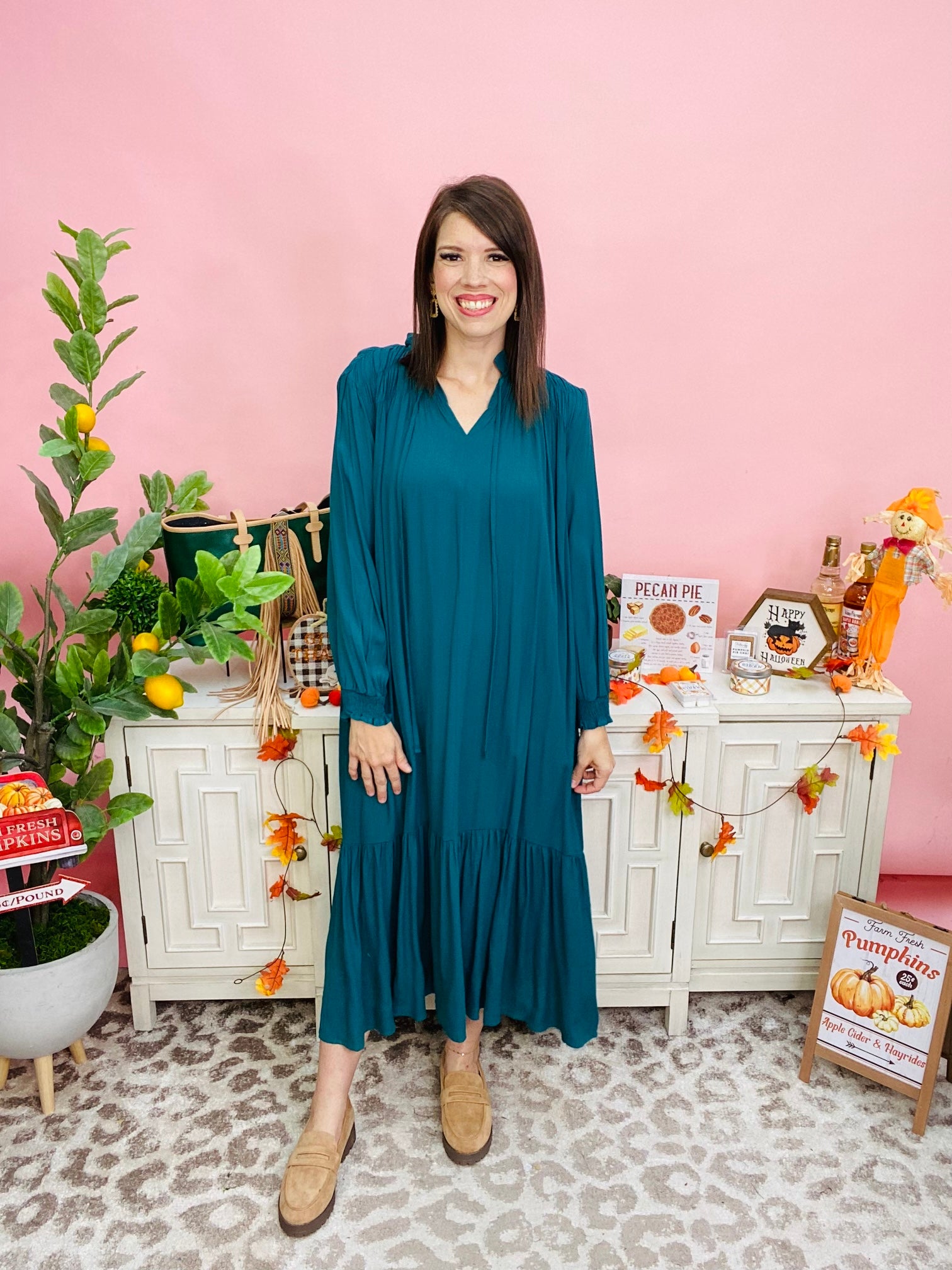 Teal Made You Wonder Dress