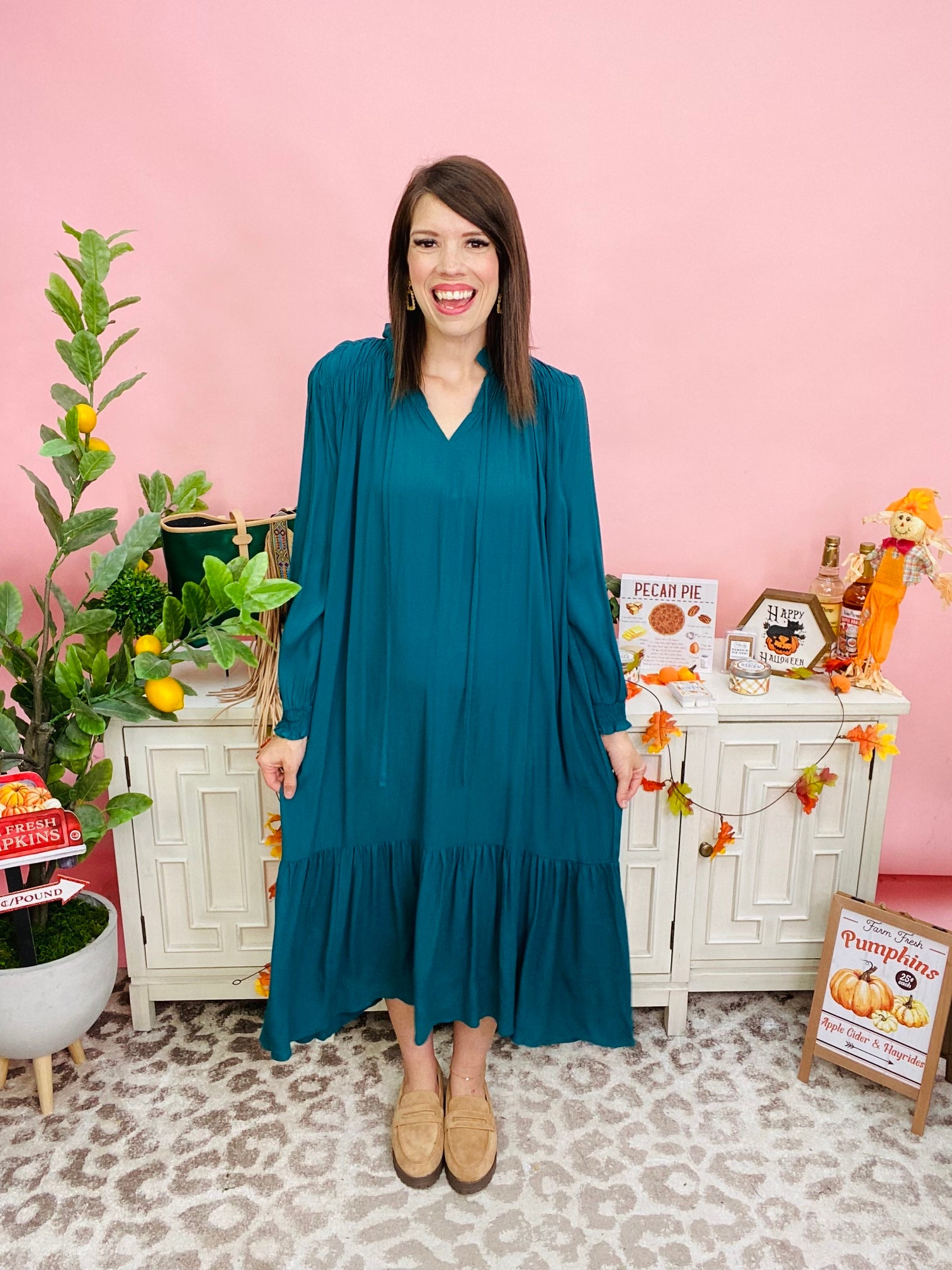 Teal Made You Wonder Dress