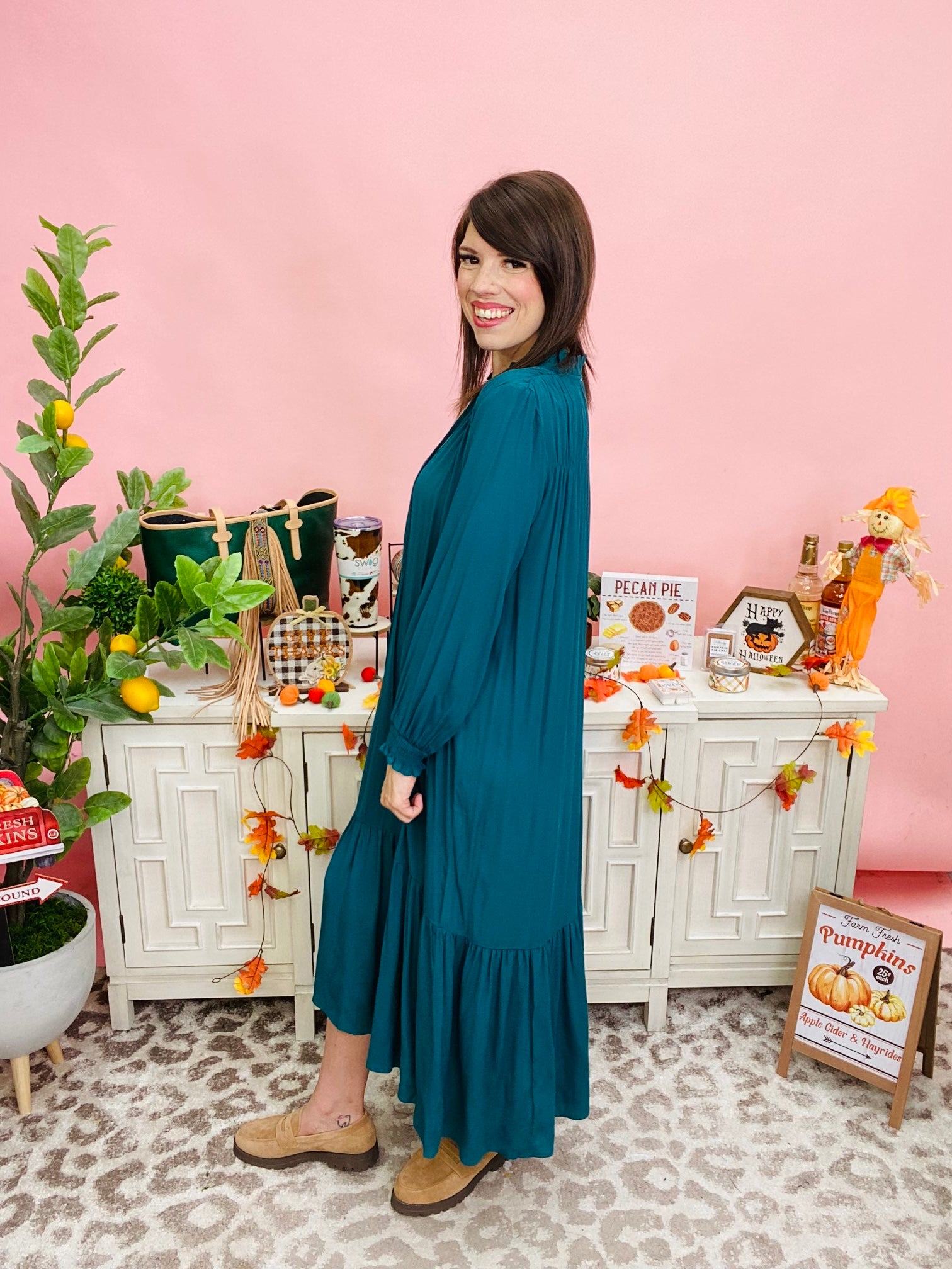 Teal Made You Wonder Dress