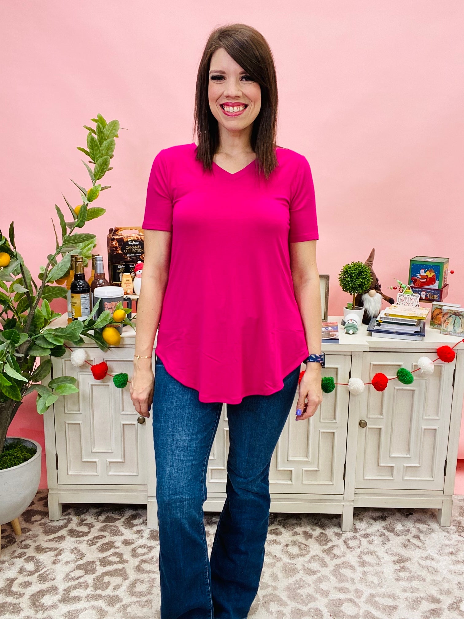 Magenta Simple Is Best Top