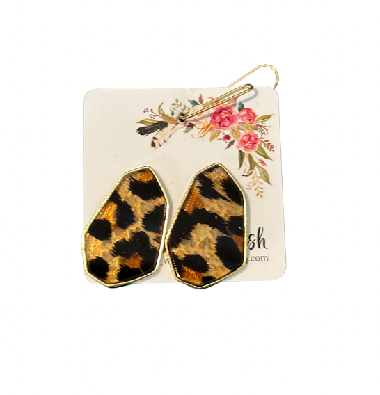 Leopard Now You See Me Earrings