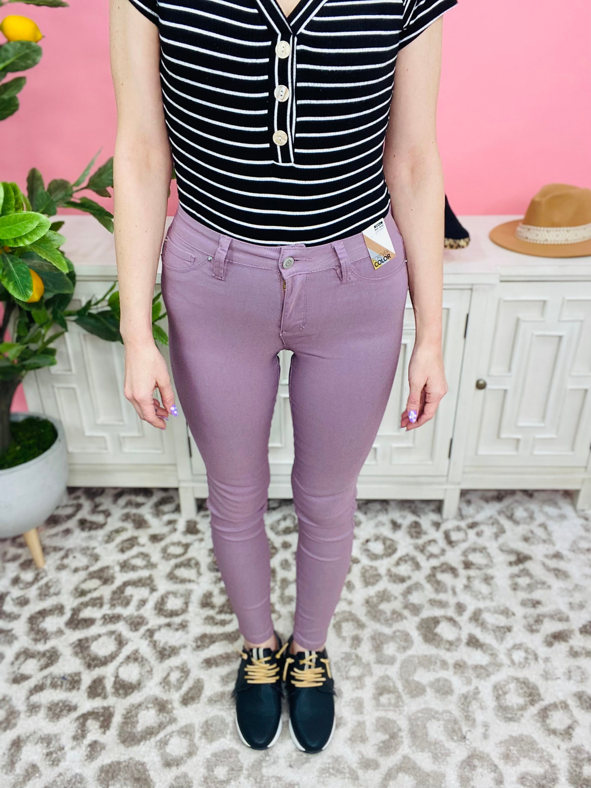 Orchid Hyper Stretch Skinny Jeans