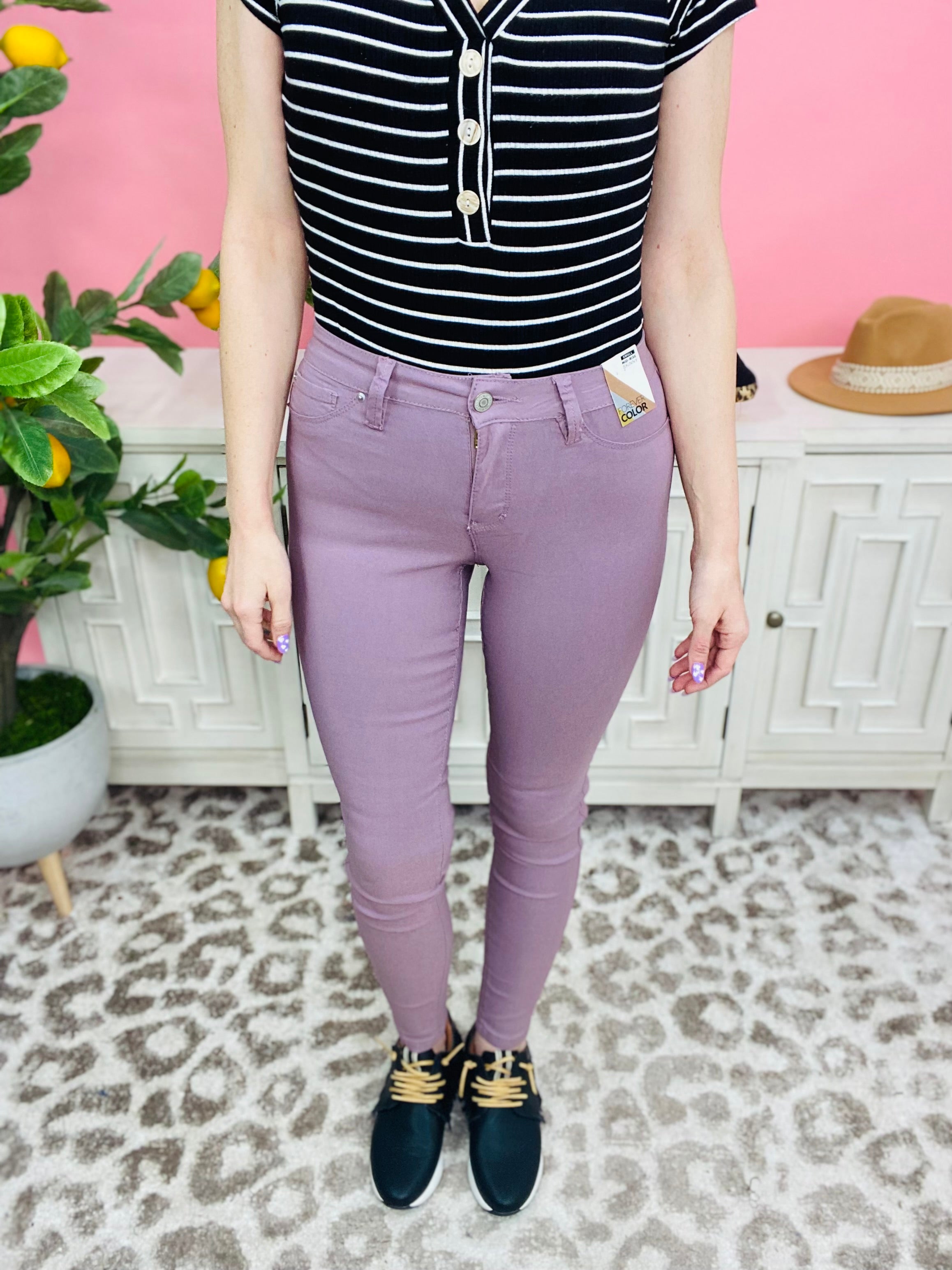 Orchid Hyper Stretch Skinny Jeans