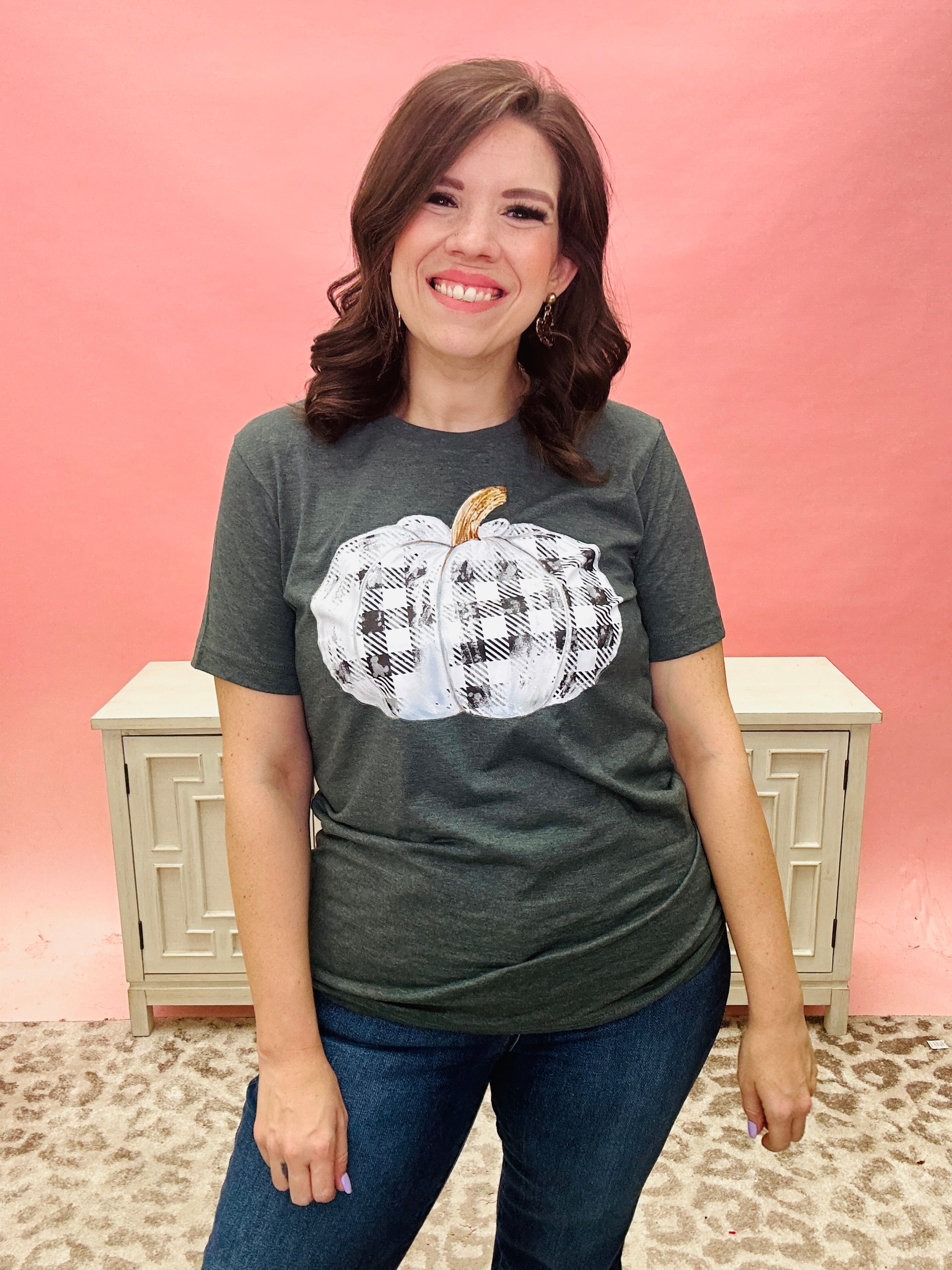 Plaid Pumpkin Tee