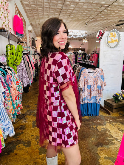 Shine Bright Maroon Dress