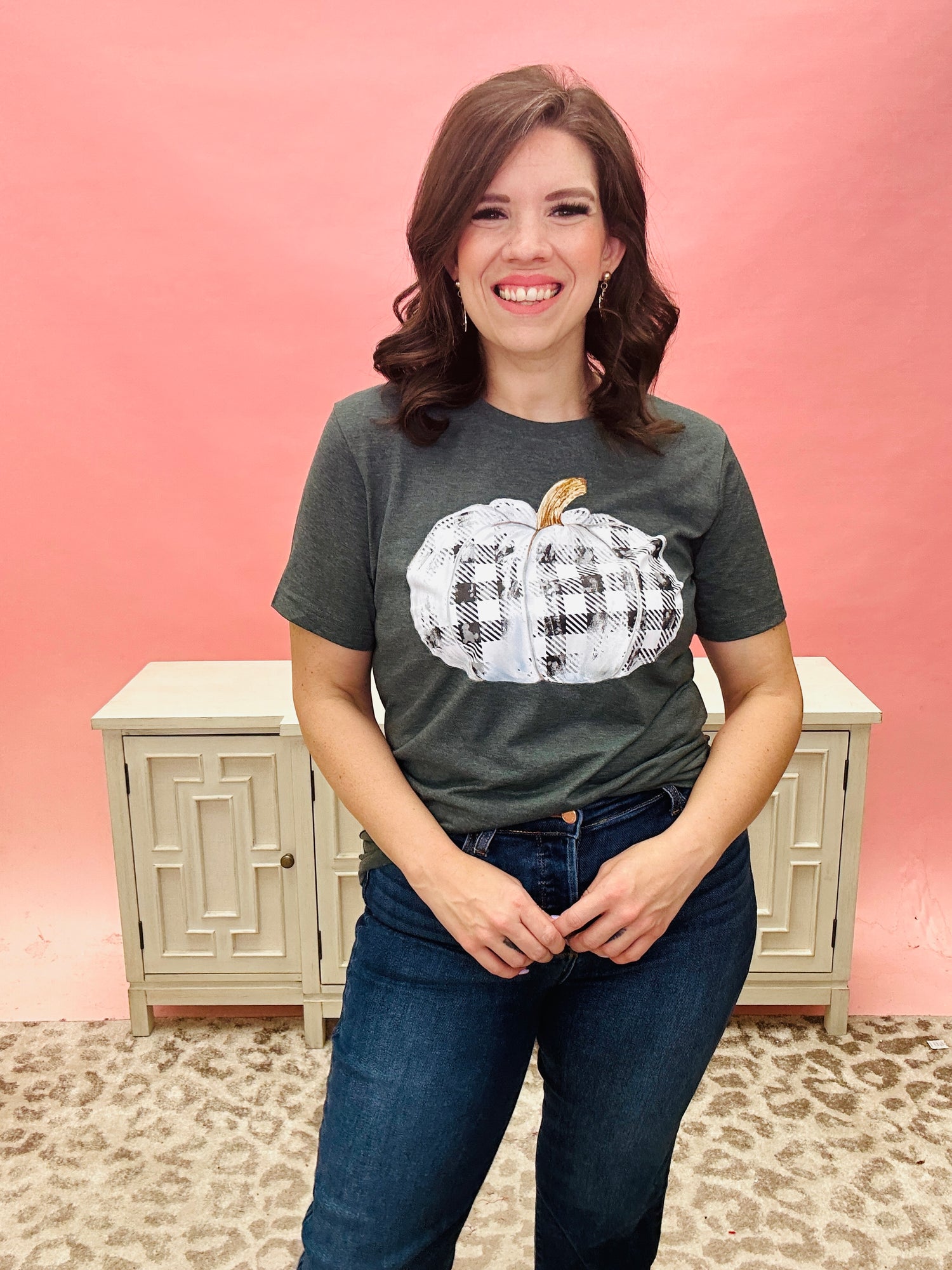 Plaid Pumpkin Tee