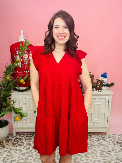 Red All About Me Dress