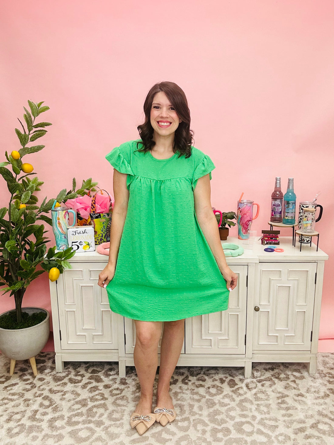 Green Safe With Me Dress