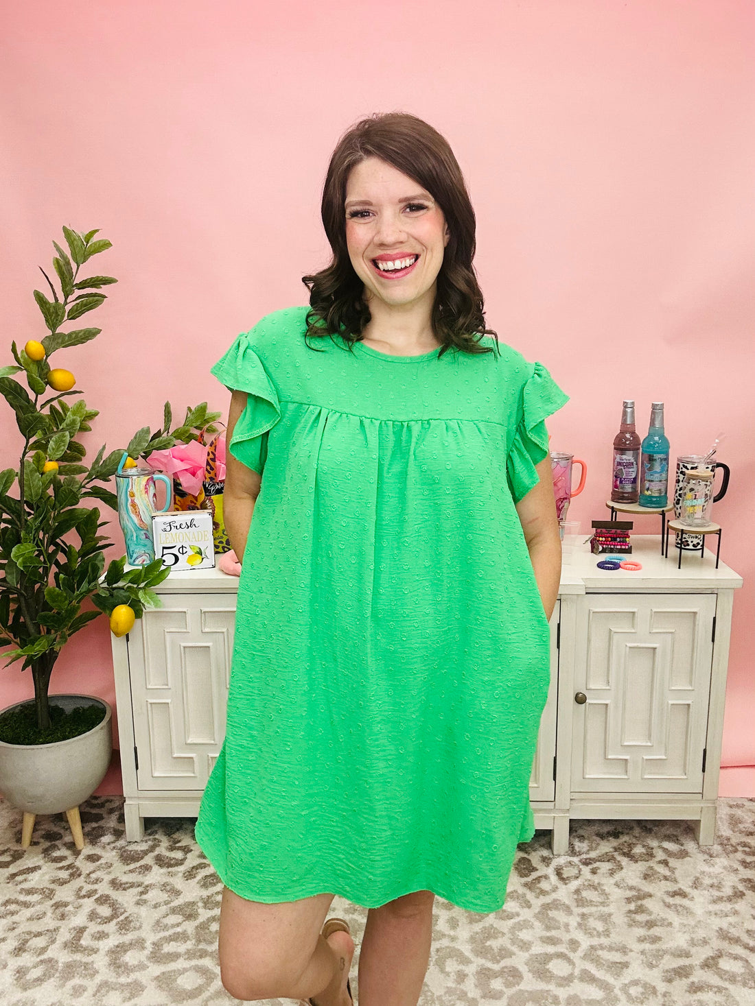 Green Safe With Me Dress