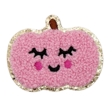 Pink Pumpkin Adhesive Chenille Patch