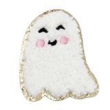White Ghost Adhesive Chenille Patch