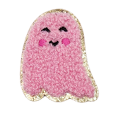 Pink Ghost Adhesive Chenille Patch