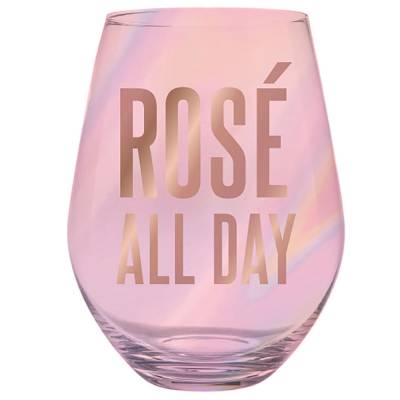 Rose All Day Wine Glass