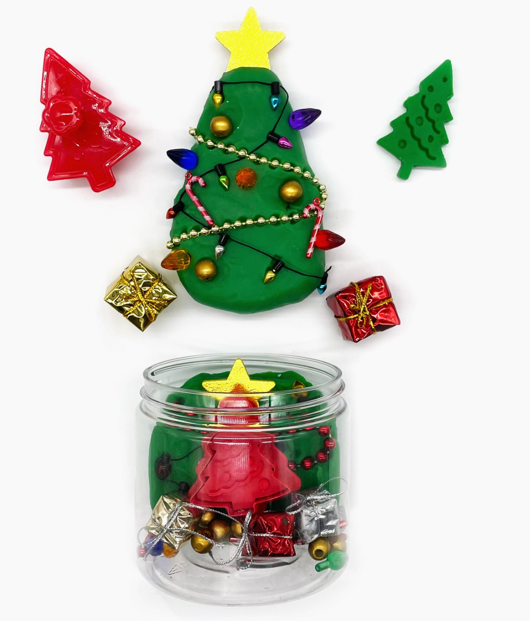 Christmas Tree Sensory Play Dough Kit