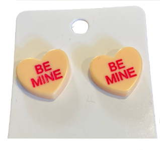 Be Mine Candy Heart Earrings