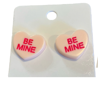 Be Mine Candy Heart Earrings