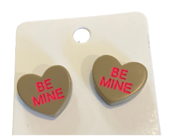 Be Mine Candy Heart Earrings