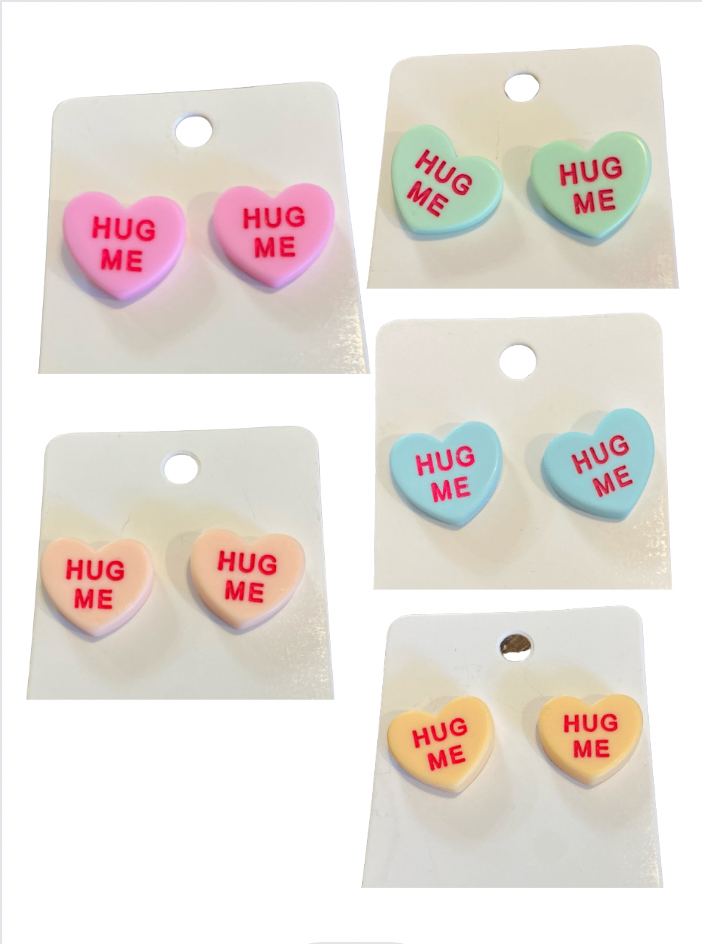 Hug Me Candy Heart Earrings