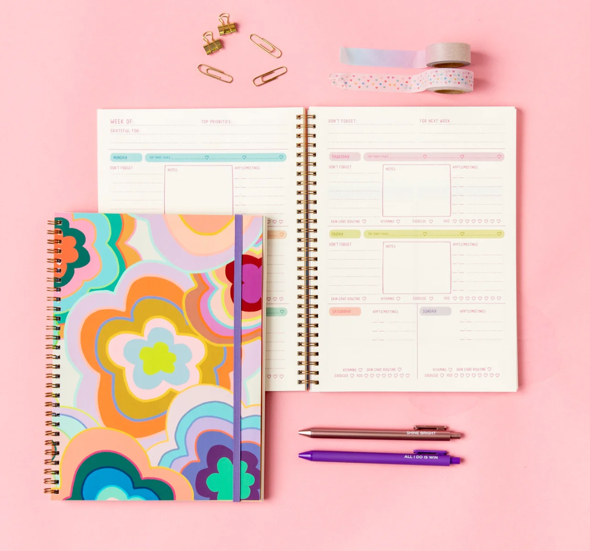 Floral Perpetual Planner