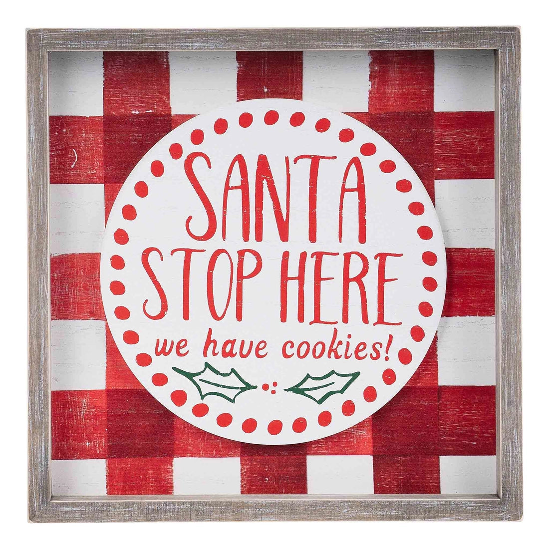 Santa Stop Here Cookie Board