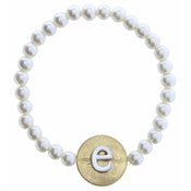 Pearl Initial Bracelet ~ 18 Letters