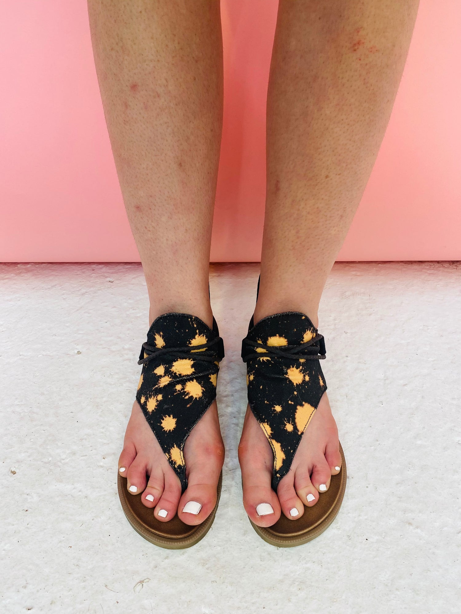 Angelika Bleach Splatter Sandal