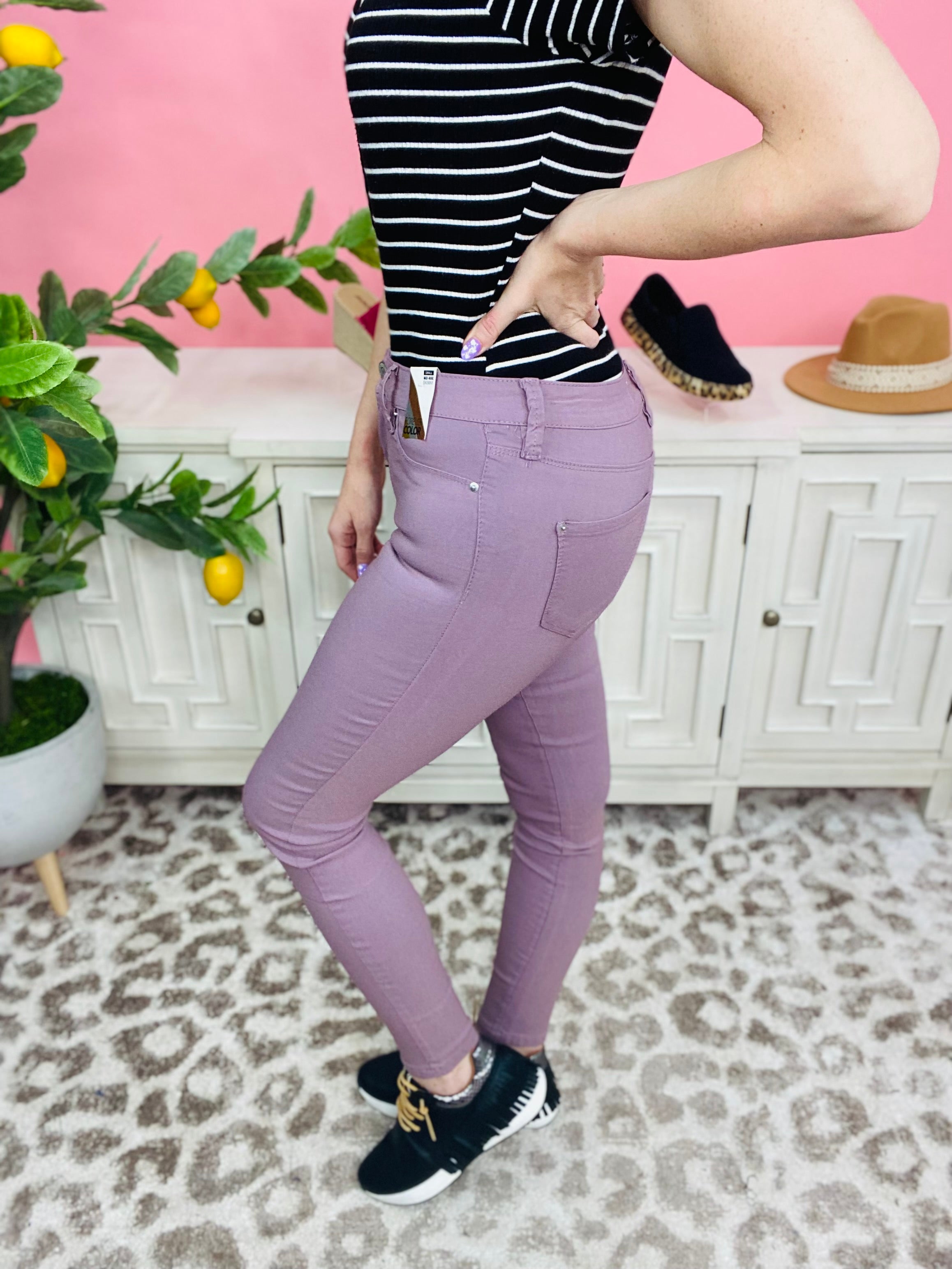 Orchid Hyper Stretch Skinny Jeans